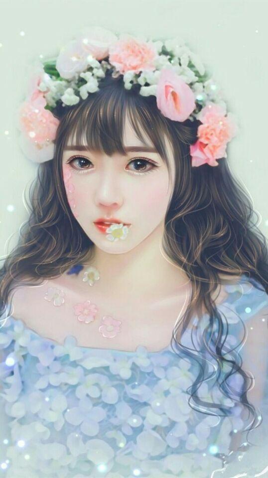 佳人如玉立秋天